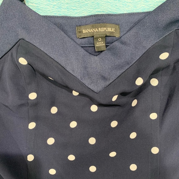 Banana Republic Navy Polka Dot Cami - Picture 4 of 6